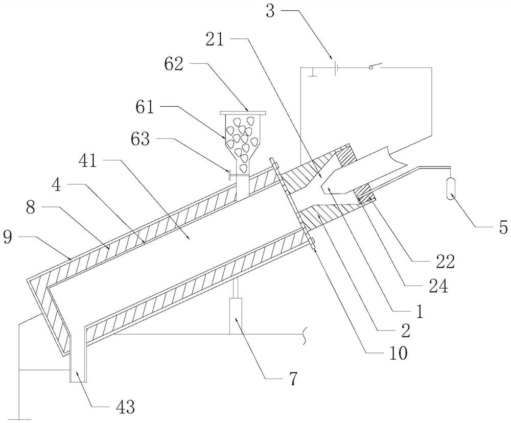 Plasma torch system for anode chamber incineration