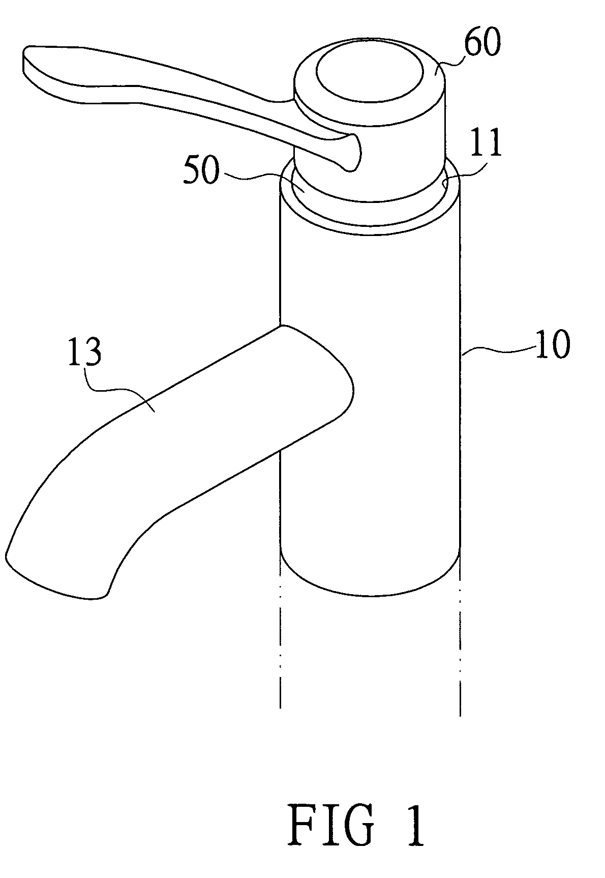 Standing pipe faucet assembly