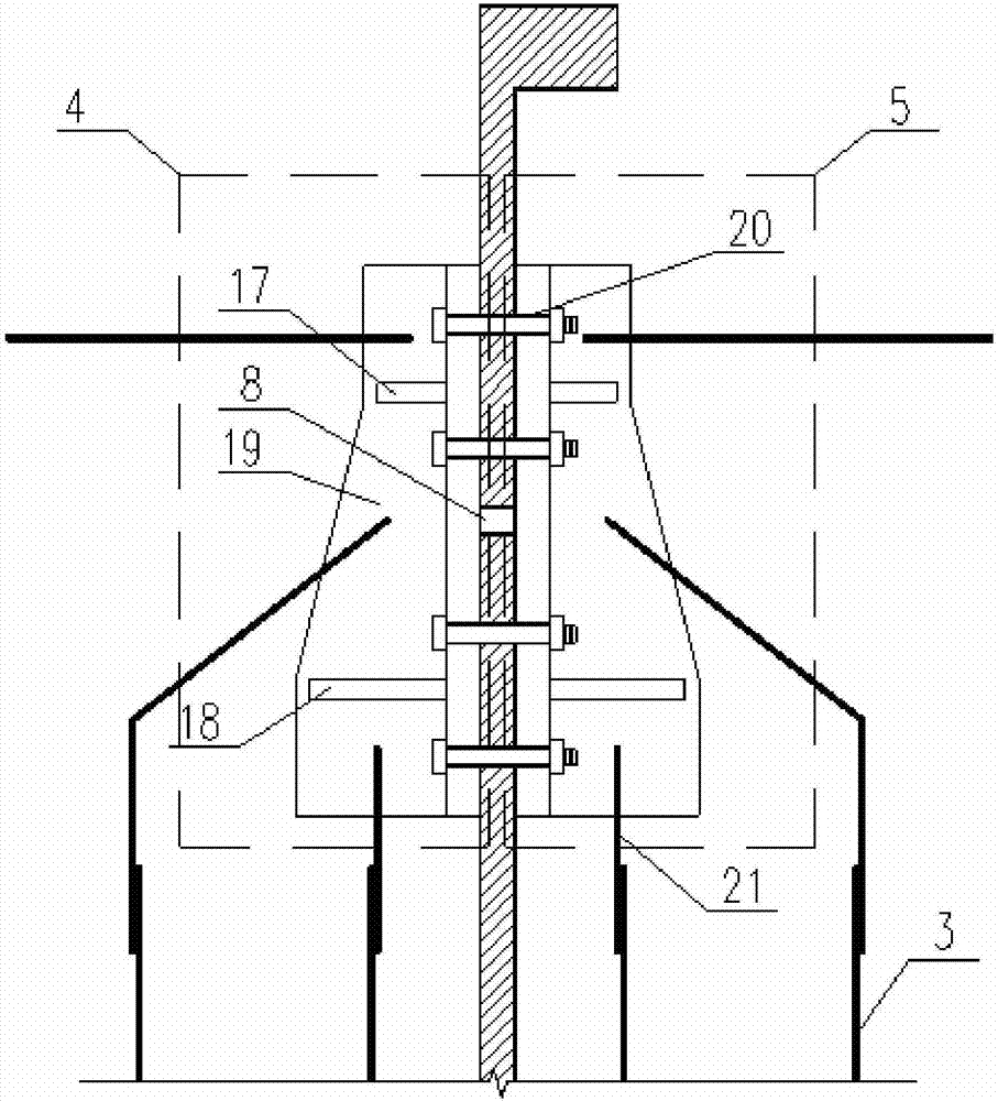 Local reinforcing equipment and method for wind power generator unit foundation ring