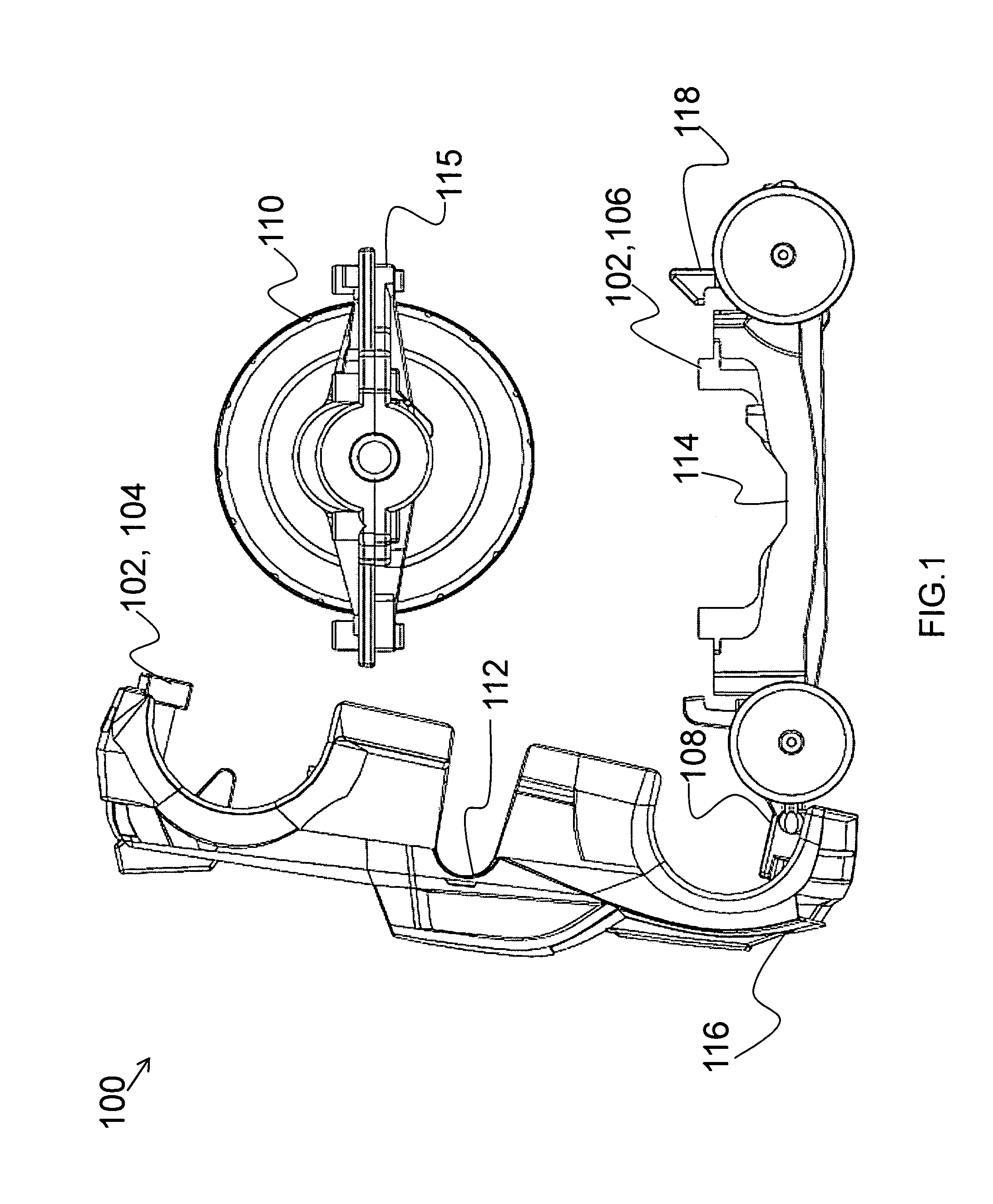 Track set with taut filament for use with a toy vehicle