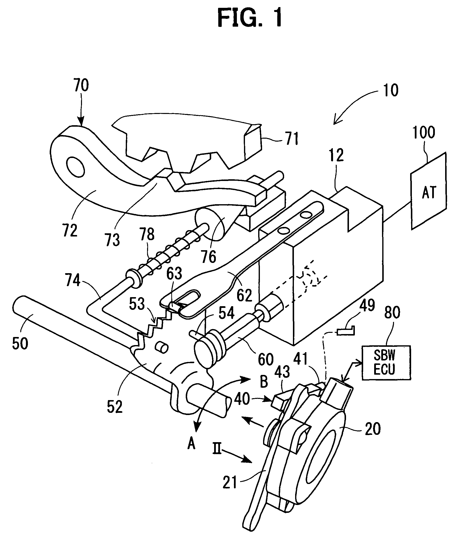 Shift-by-wire control system for automatic transmission device and method for the same