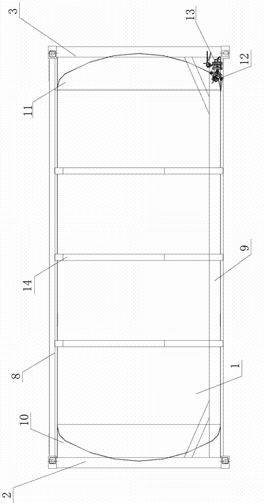 Full frame tank type container