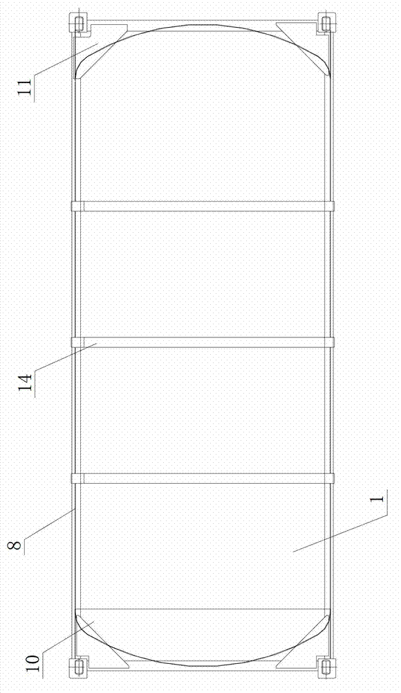 Full frame tank type container