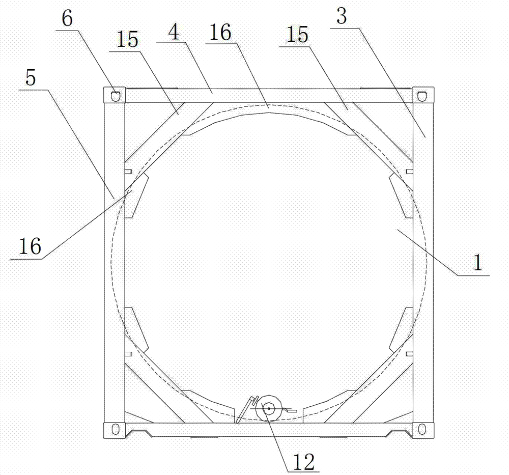 Full frame tank type container