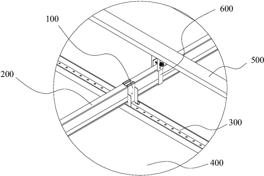 Ceiling keel structure and mounting method