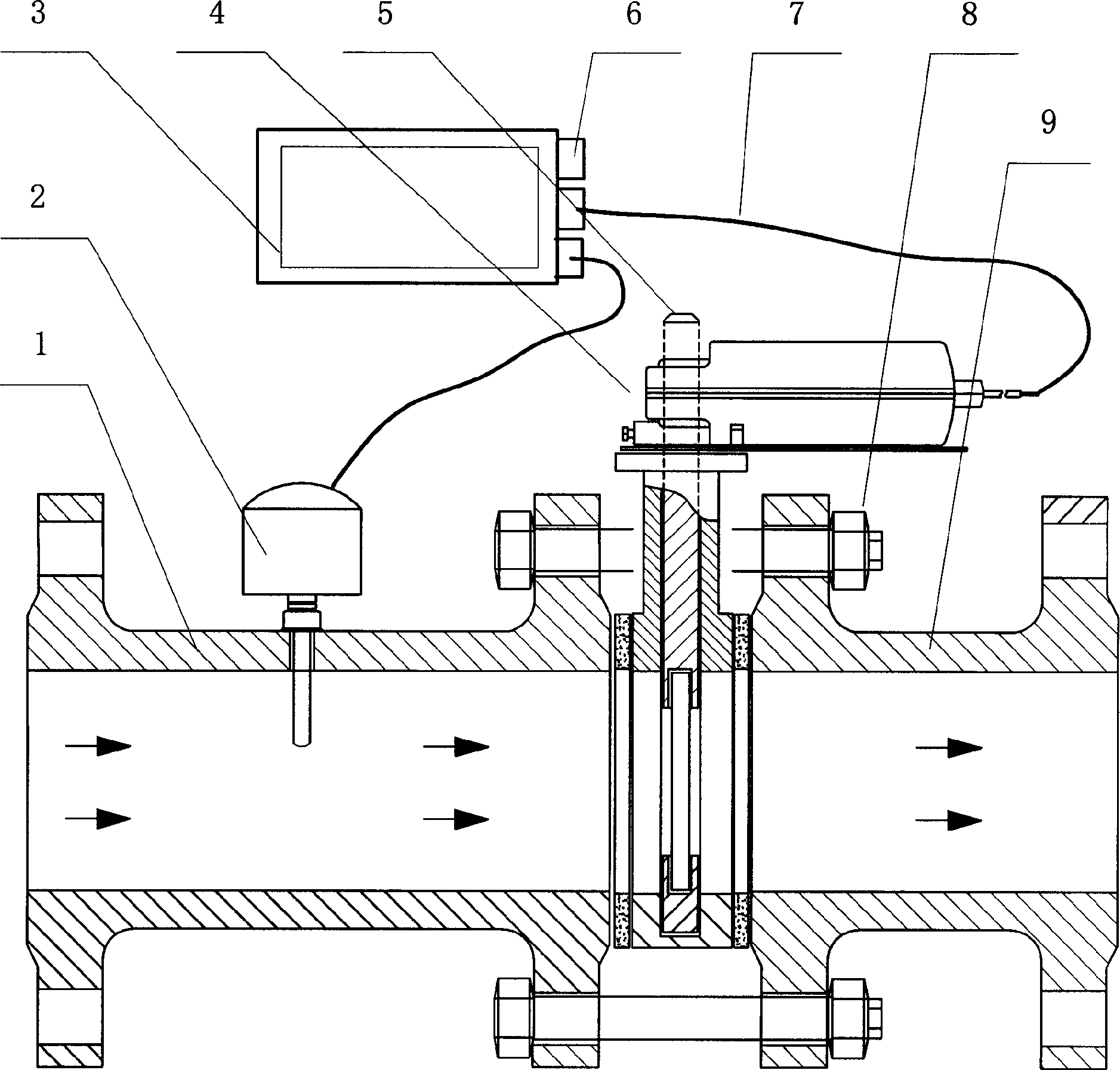 Implementing method of intelligent flow control valve and valve