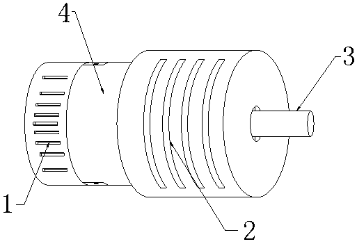A high heat dissipation type permanent magnet synchronous motor