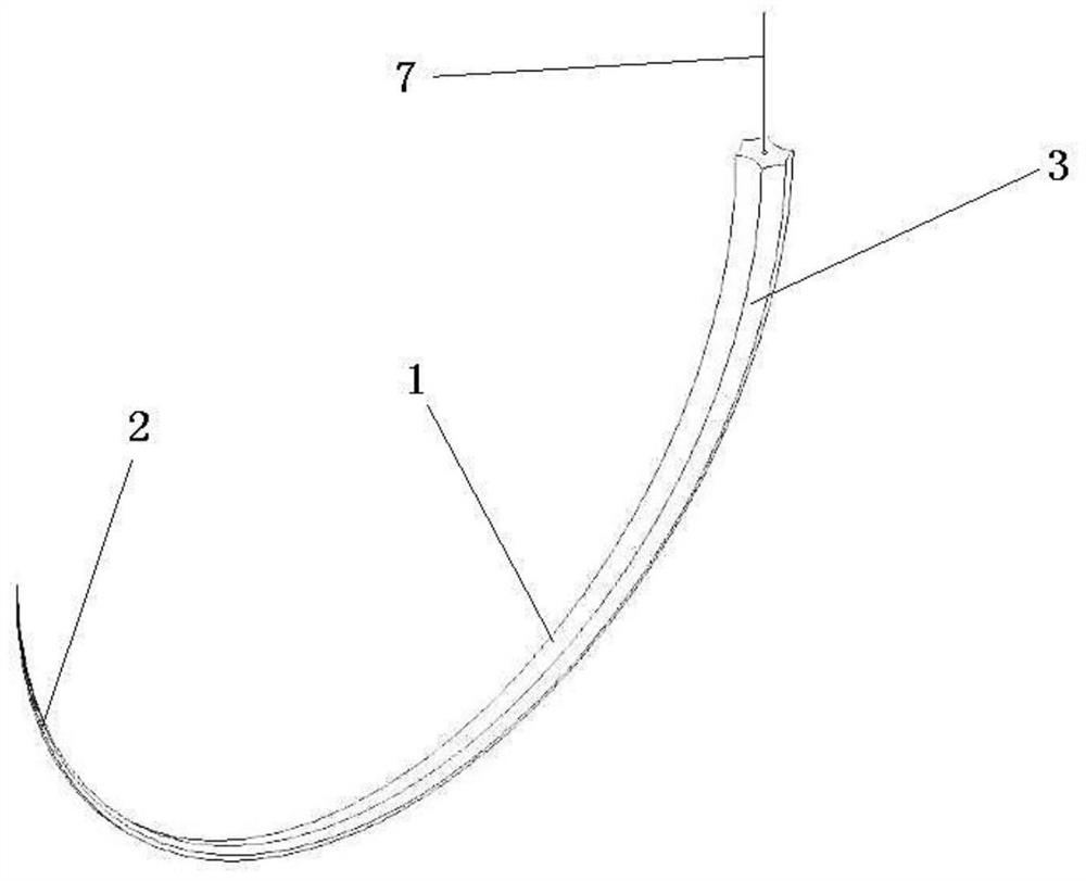 Hexagonal-like suture needle for oral mucosa and application