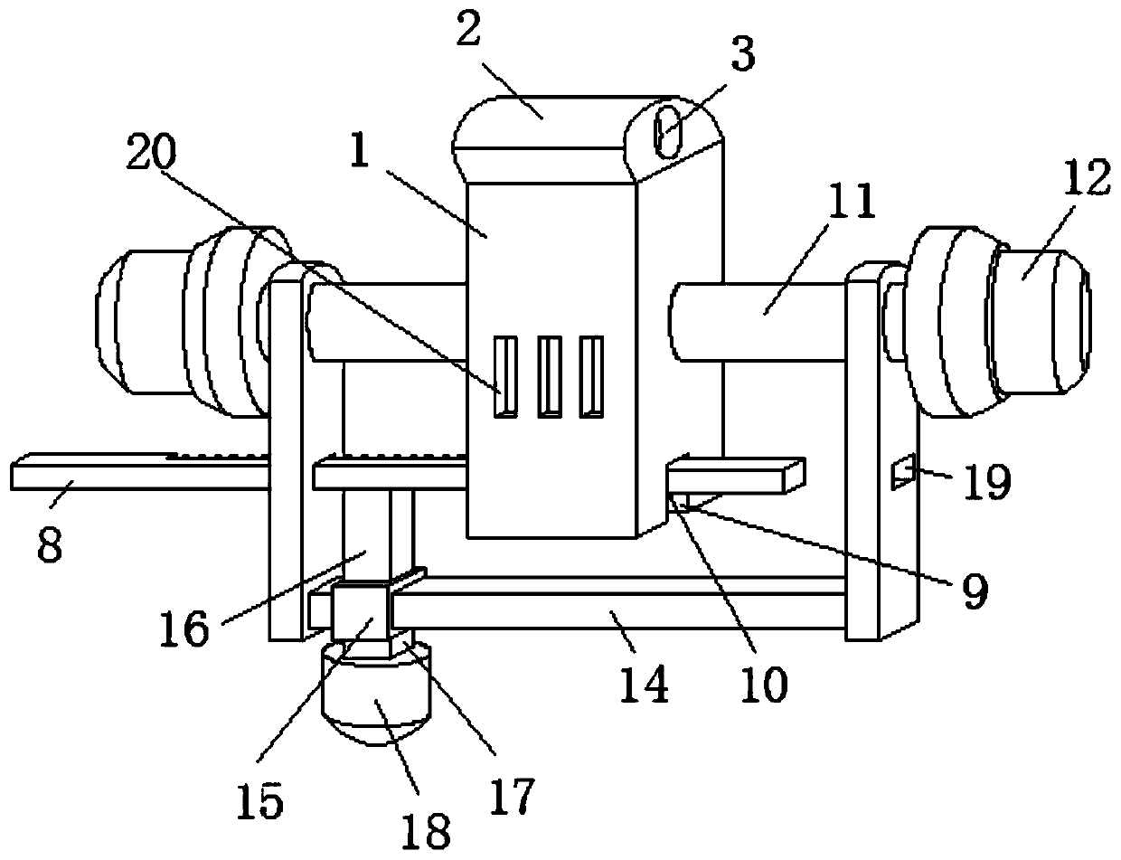 Shockproof hammer capable of remotely adjusting gravity center