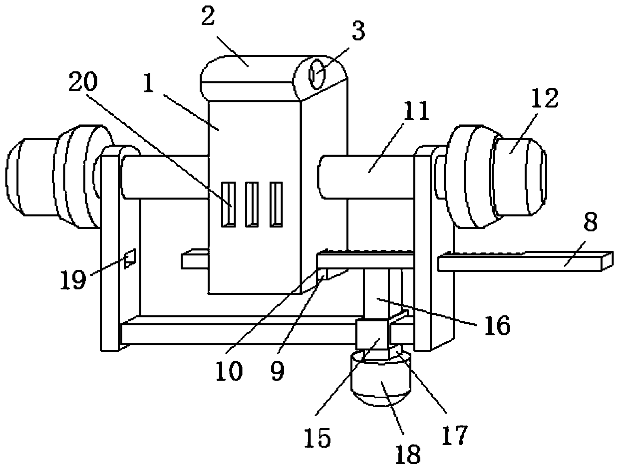 Shockproof hammer capable of remotely adjusting gravity center