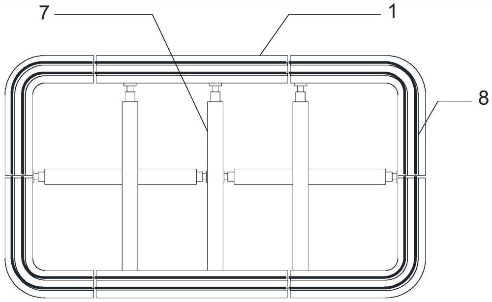 Mechanical underground excavation pushing system for large-section rectangular segment pipe piece of subway station and construction method