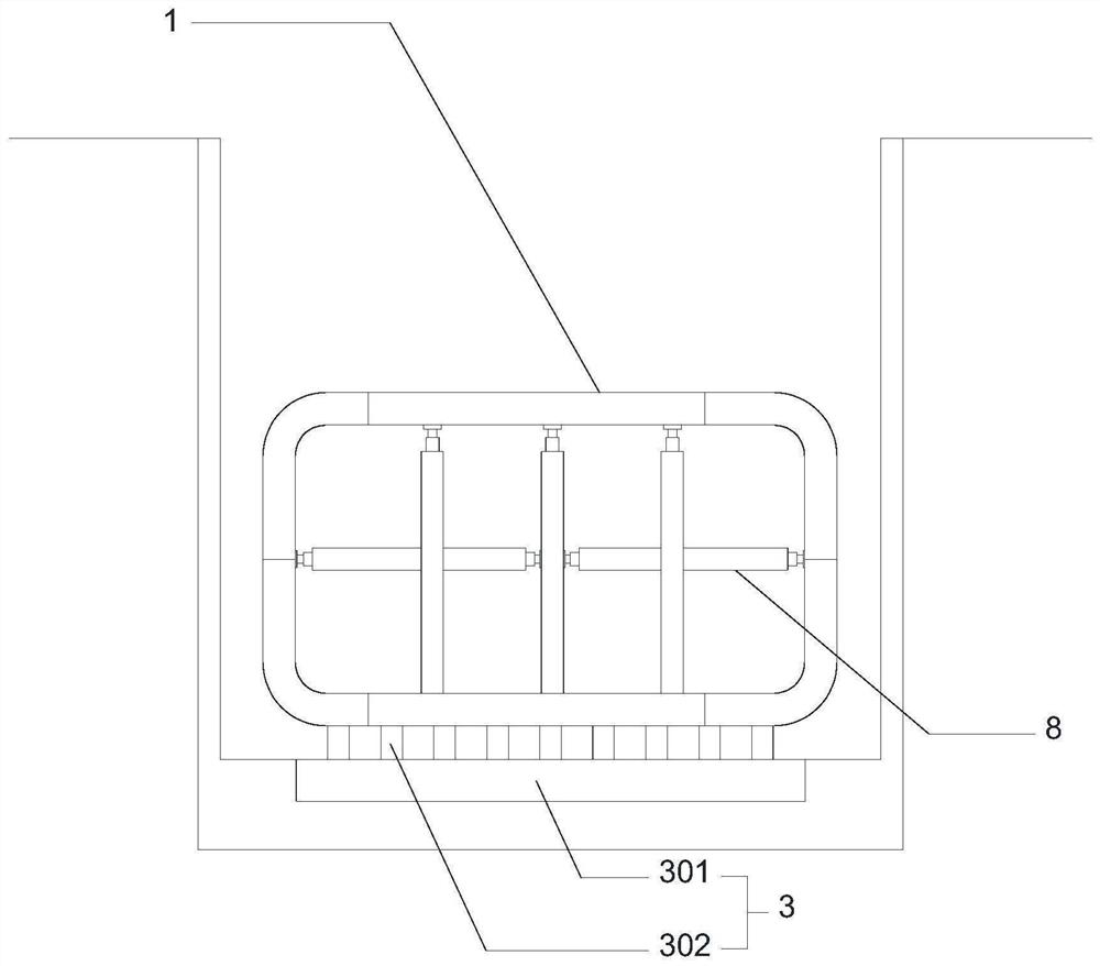 Mechanical underground excavation pushing system for large-section rectangular segment pipe piece of subway station and construction method