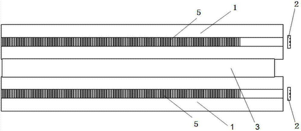 Car lamp light guiding system with extensive width