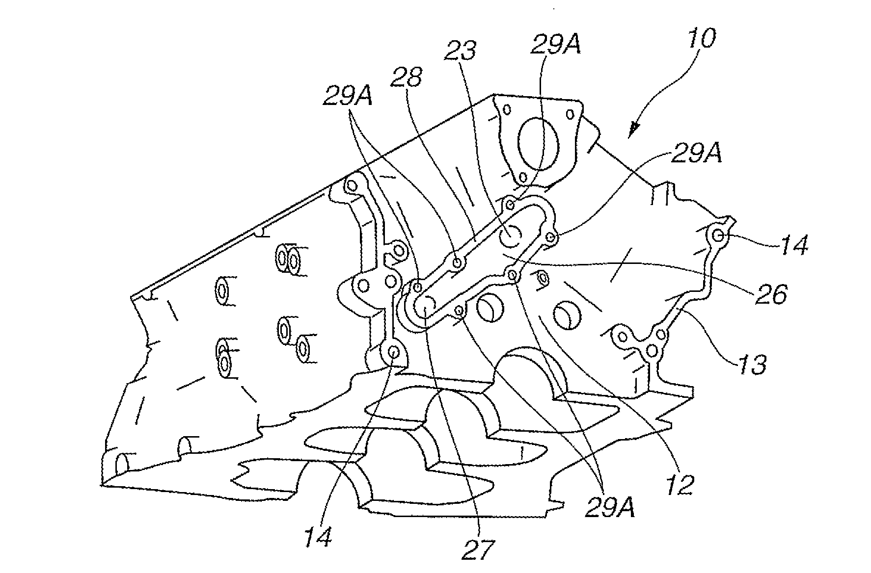 Oil passage structure for internal combustion engine