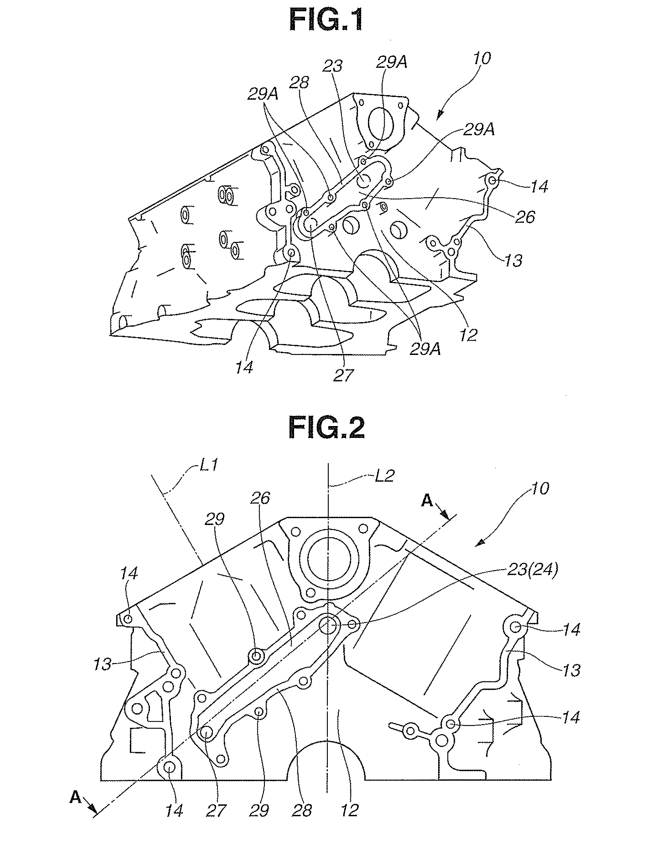 Oil passage structure for internal combustion engine
