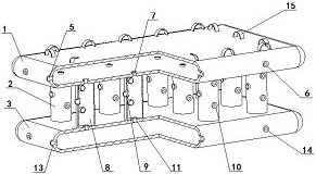 A working method equipped with an airborne multi-stage airbag cooperative buffer device