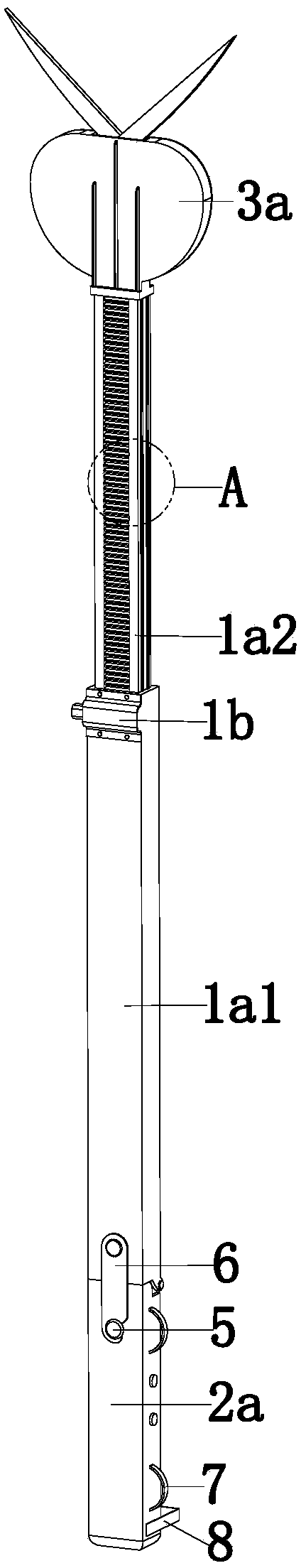 Device for trimming branches in garden