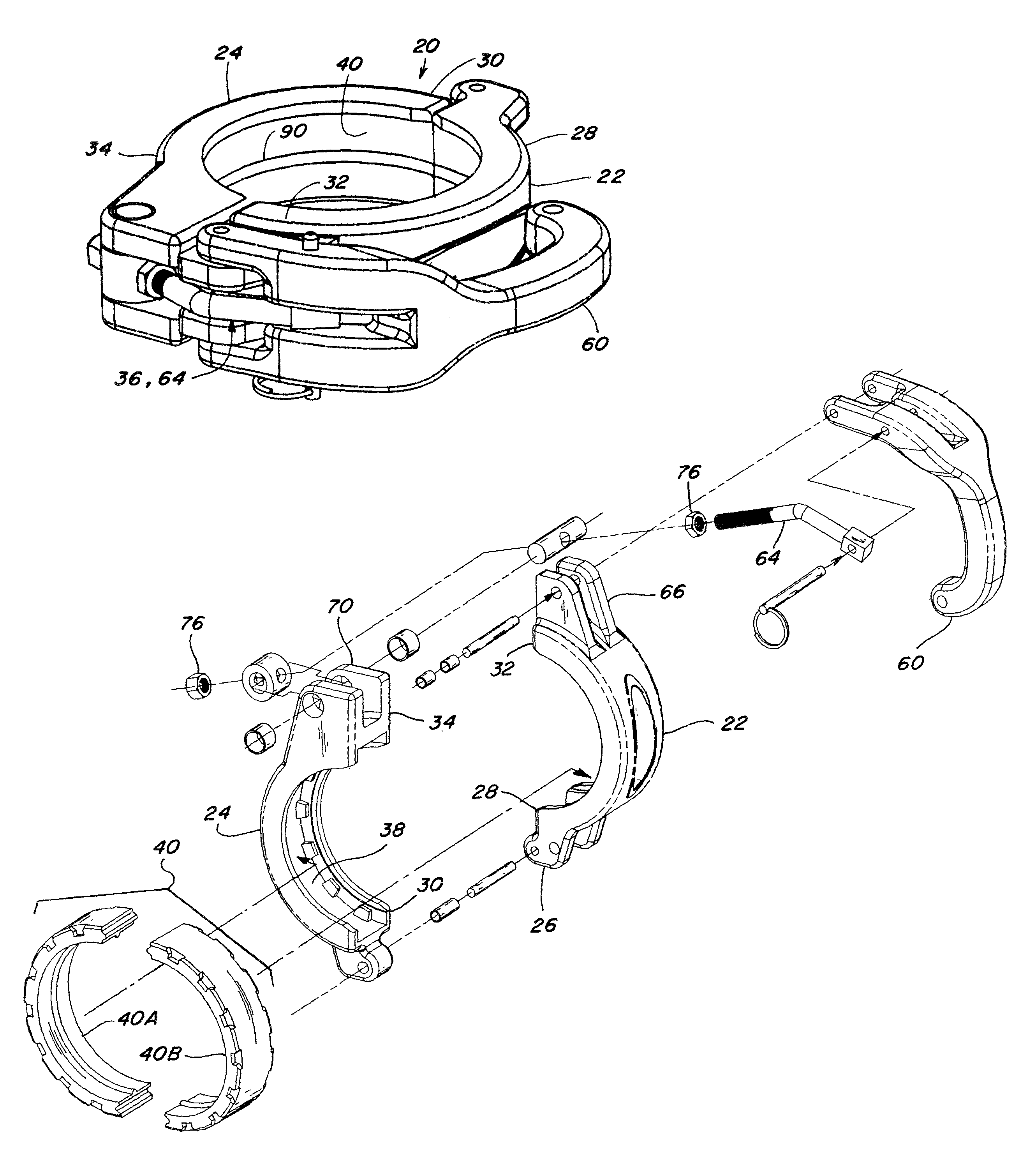 Pipe coupler and gasket with positive retention and sealing capability