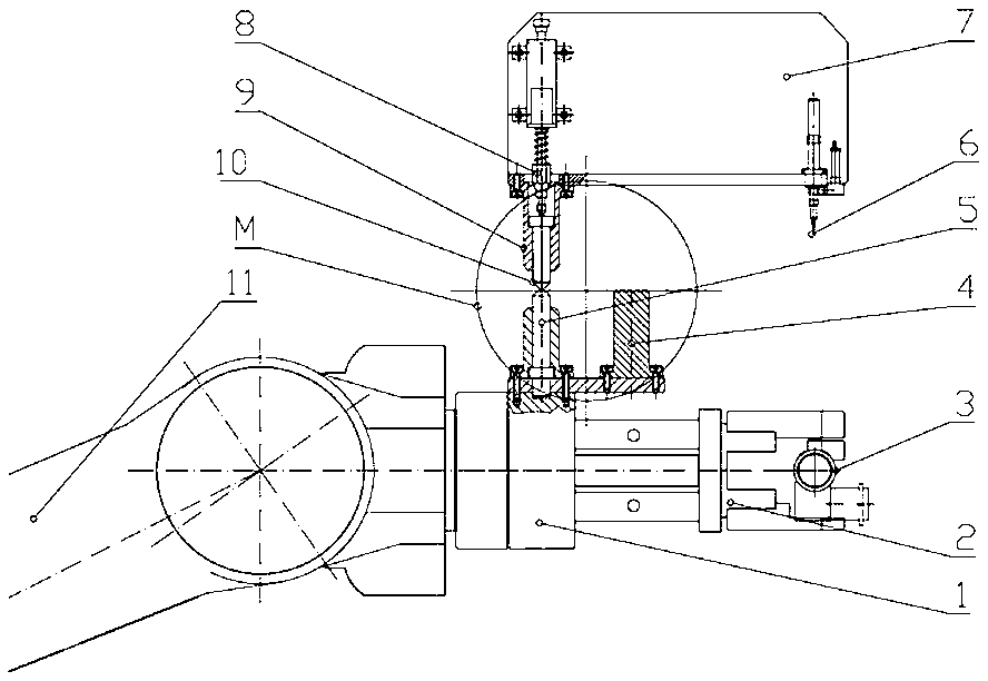 Detection mechanism and detection method for deviation of working position of mechanical arm