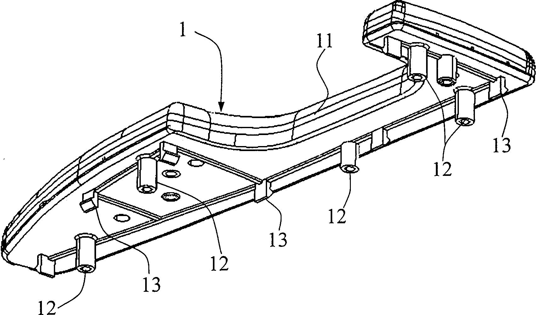 Automobile door plate assembling method with multiple inner decorations