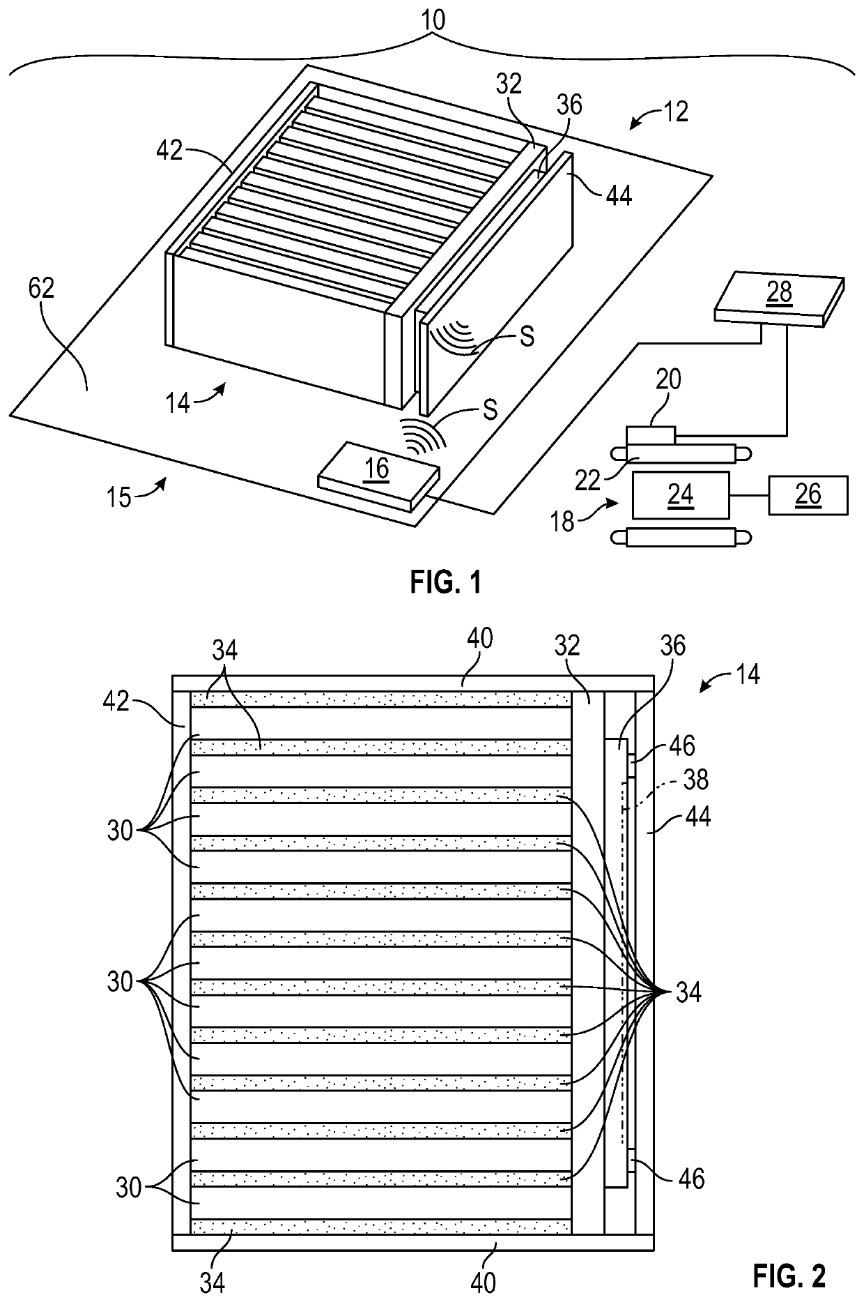 Rechargeable energy storage system with radio frequency signal directing component and method of manufacturing