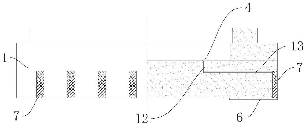 Ceramic leadless chip package structure