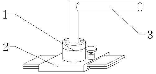 Industrial manipulator rotating type base plate device