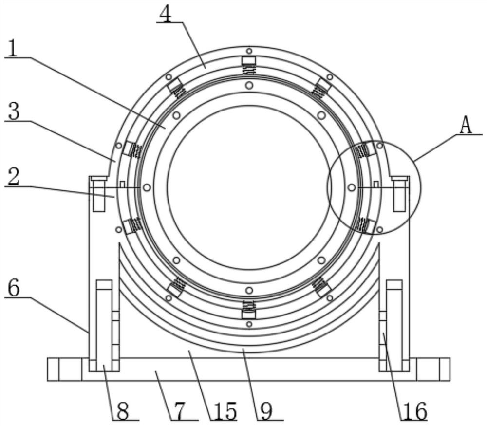 Damping bearing seat