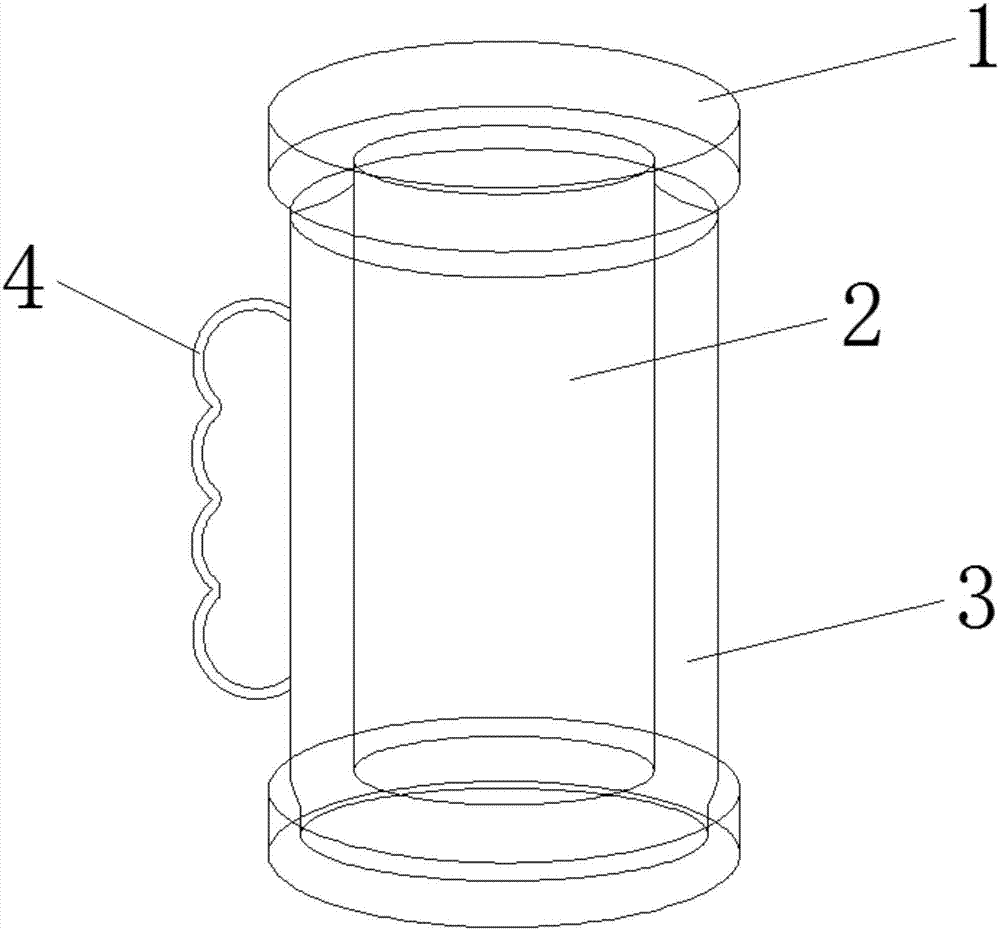 Double-layer cup with temperature control function