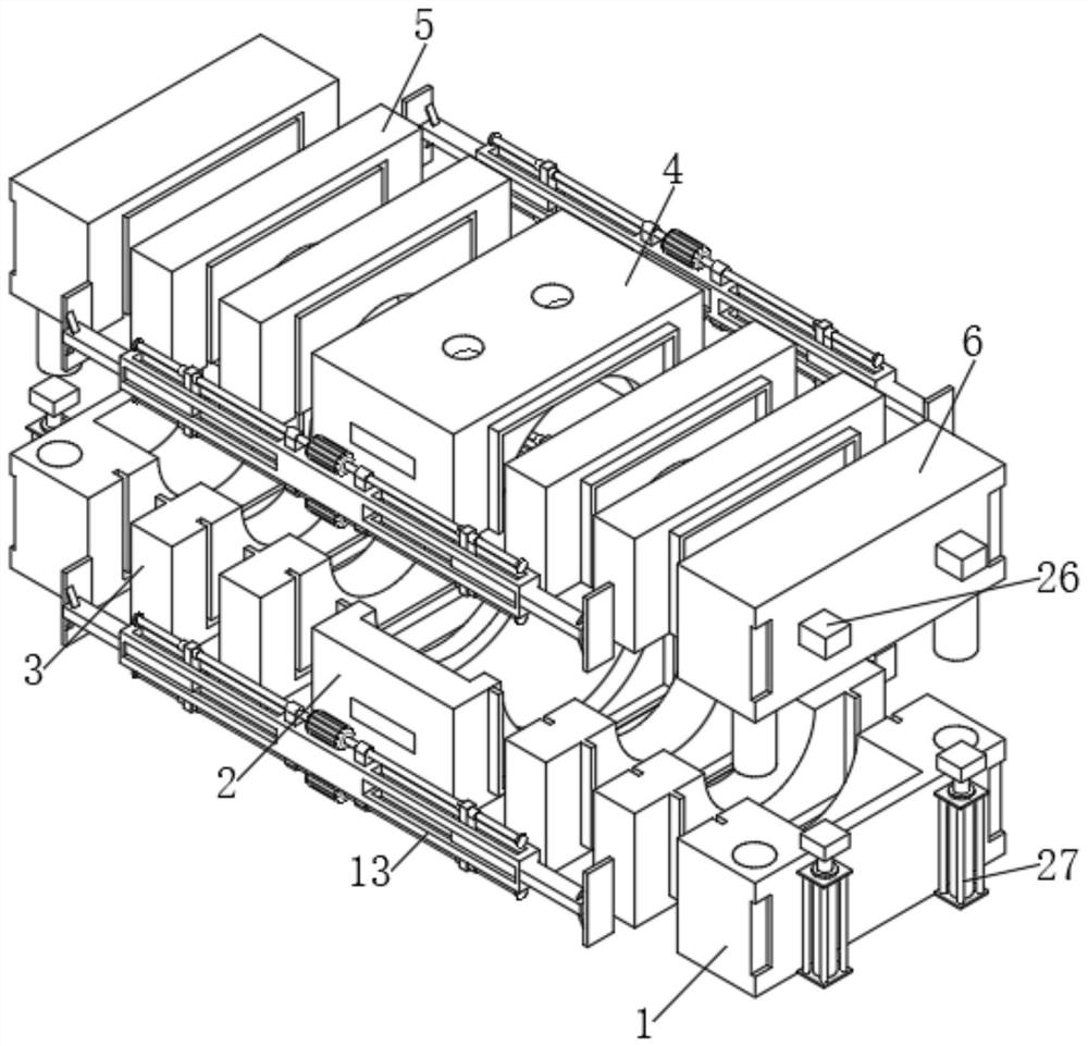 Hardware bathroom part forming mold and using method thereof