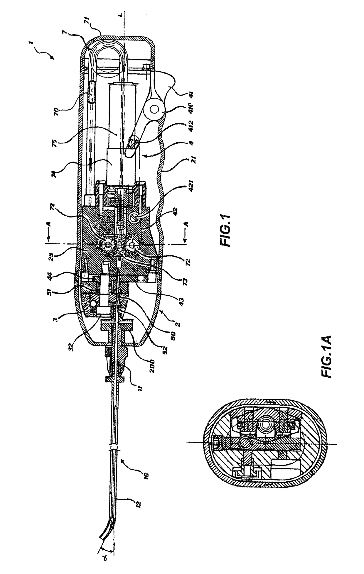 Device for percutaneous interstitial brachytherapy