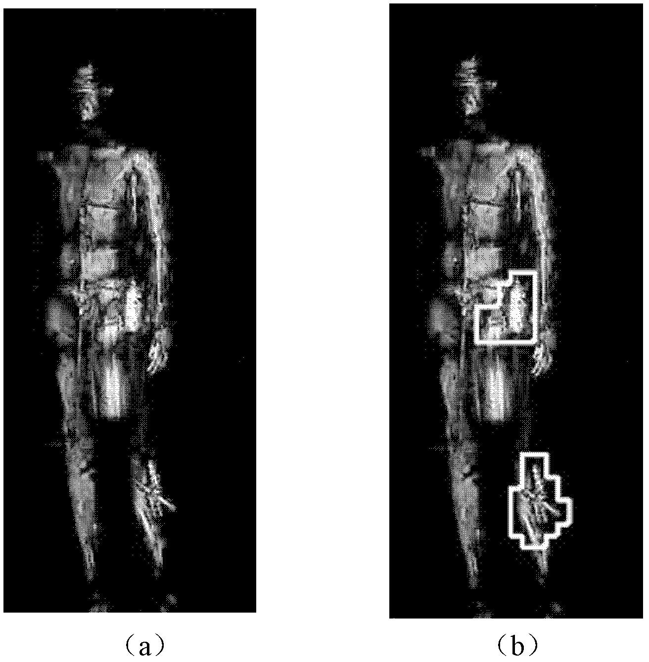 Microwave security inspection system for automatically detecting dangerous object hidden in human body