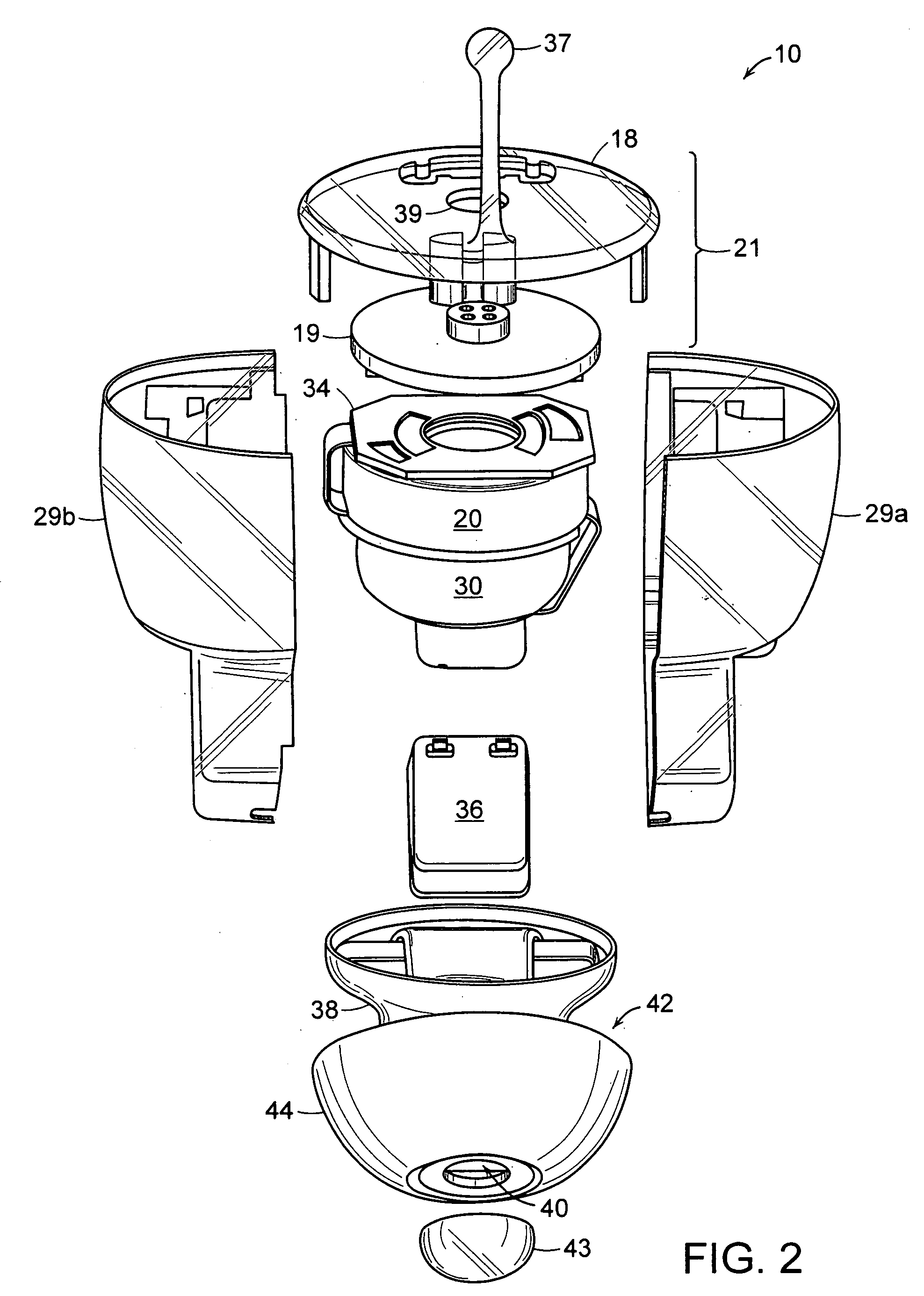 Hearing aid circuit with integrated switch and battery