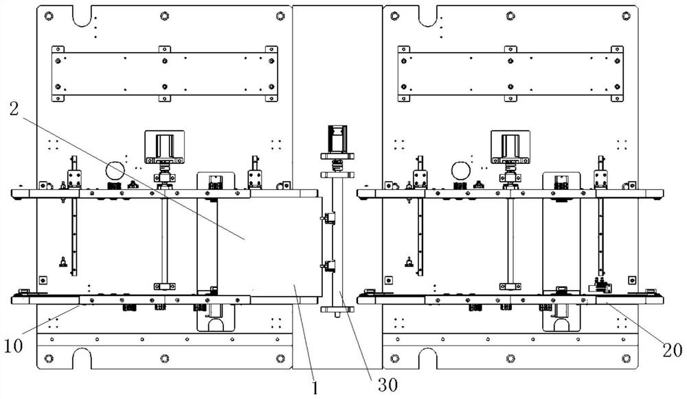 Conveying and overturning device and marking machine