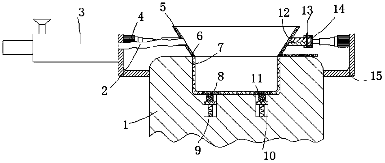 Automatic feeding device for magnesium-carbon brick forming processing