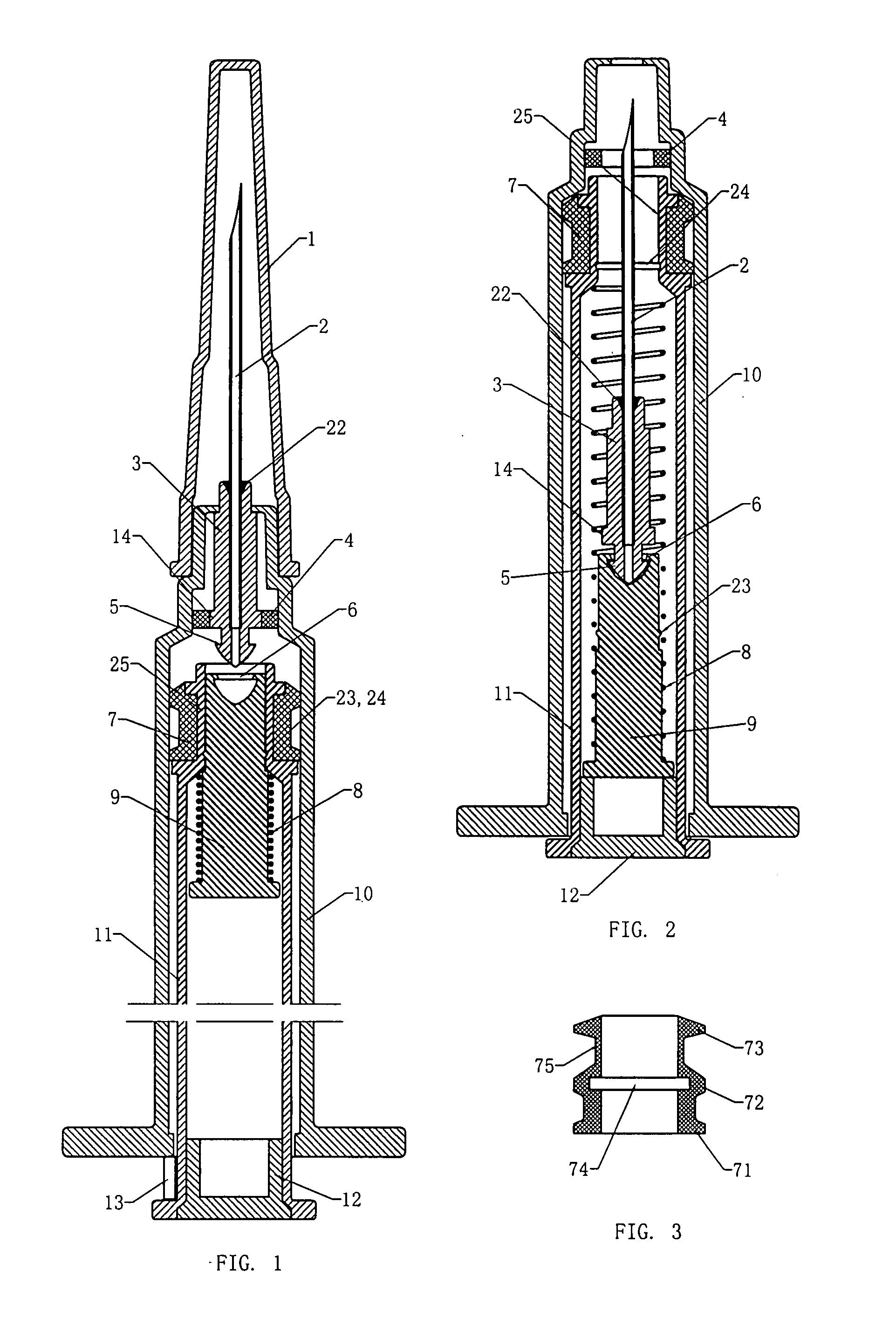 Disposable safety syringe