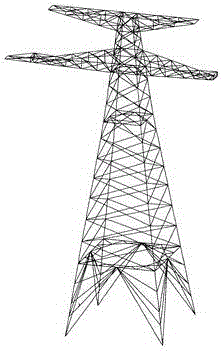Stress calculation method with accurate analysis result for power transmission tower member bars