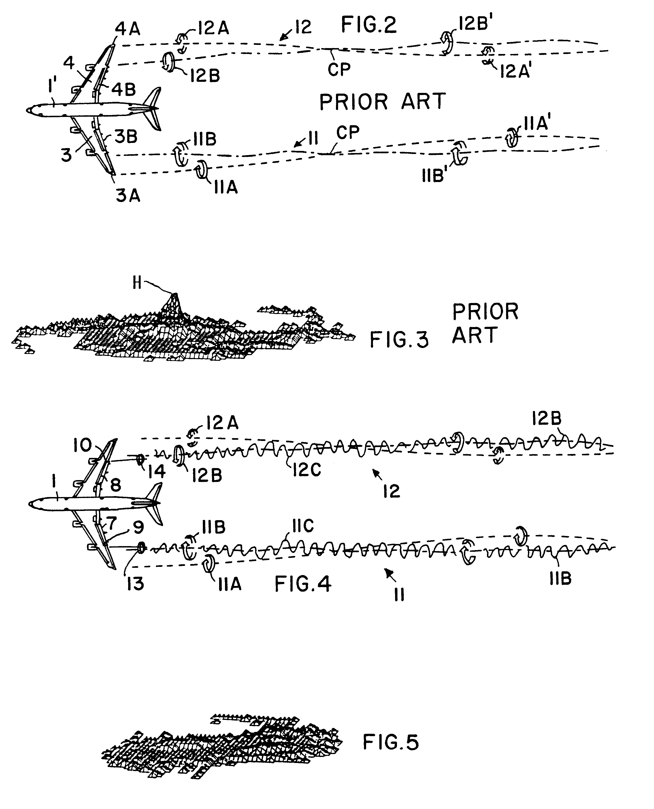 Method and apparatus for reducing trailing vortices in the wake of an aircraft