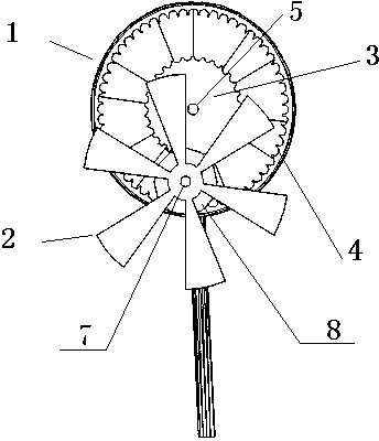 Multi-impeller wind power generation windmill