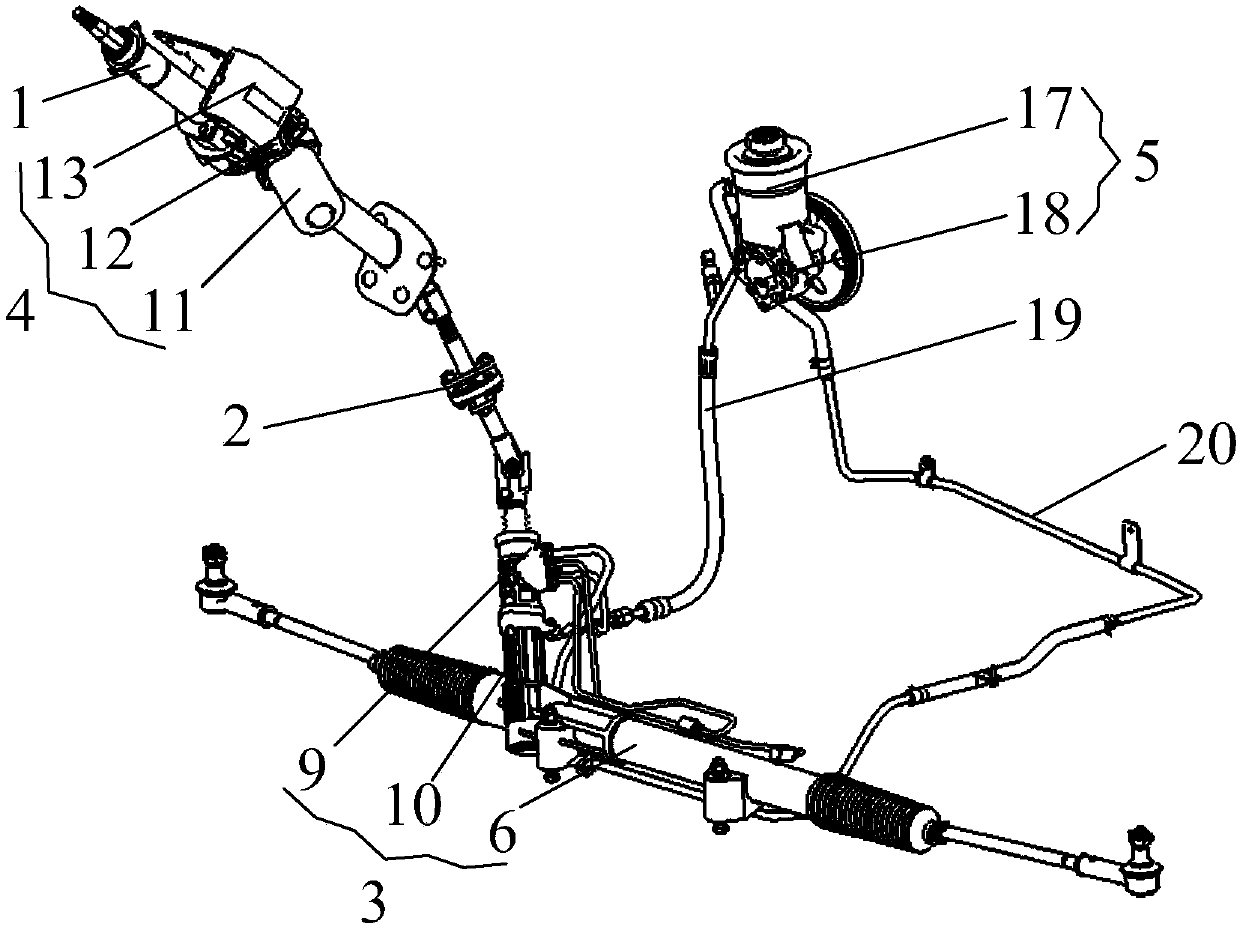 Compound power-assisted steering mechanism
