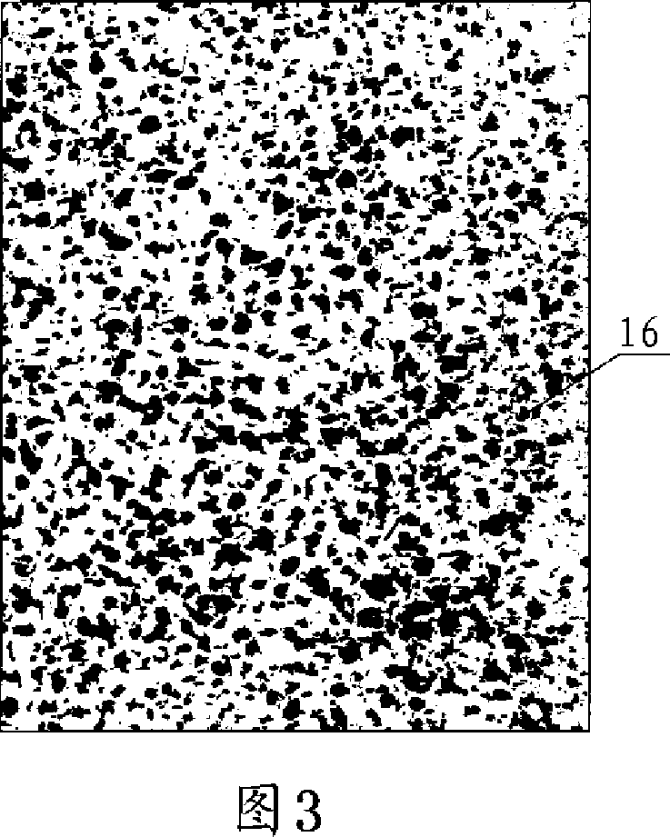 Method for detecting surface porosity on road surface of pervious concrete, and porosity on section of test block