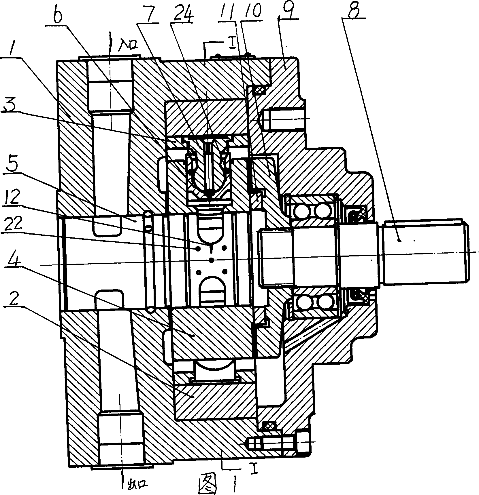 Constant pressure variable radial piston pump