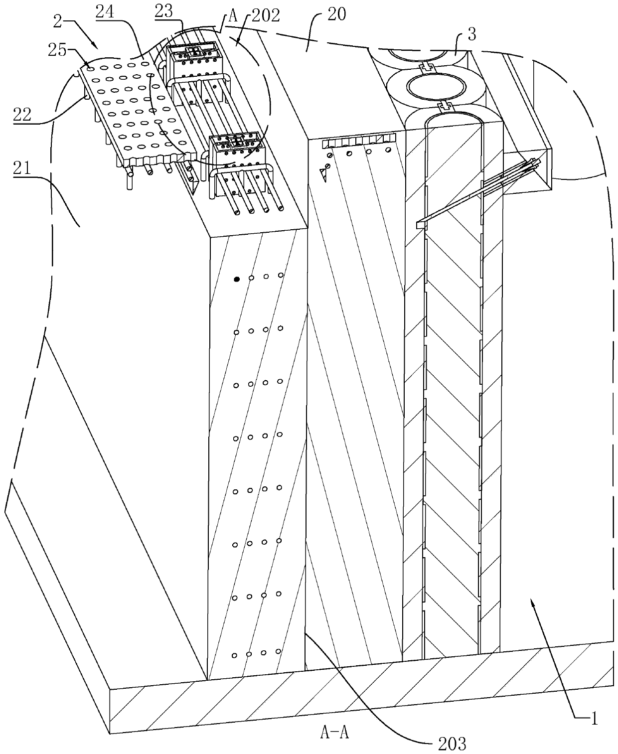 Super high-rise building deep foundation pit and construction method thereof