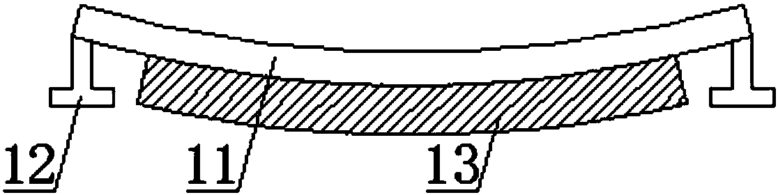 Curved-surface photovoltaic power generation panel and fixed structure