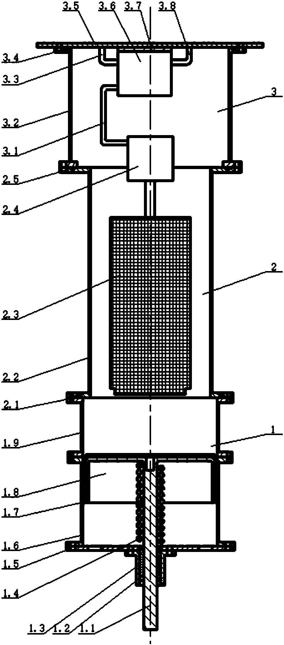 Hydraulic source device with whole sea deep working capacity
