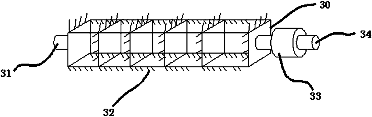 Dusting device using reciprocating motion of square springs to remove dust