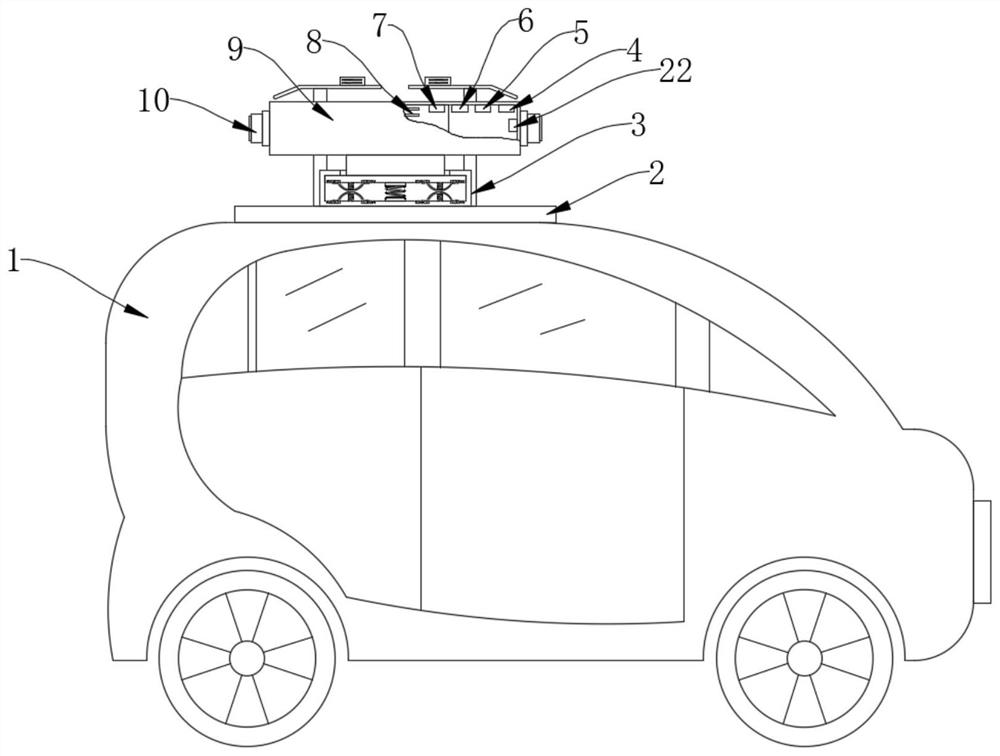 Device carrying vehicle-mounted high-definition camera