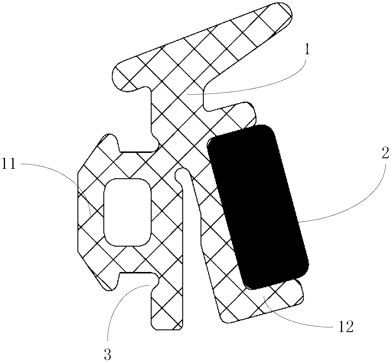 Sealing device for door and window curtain wall