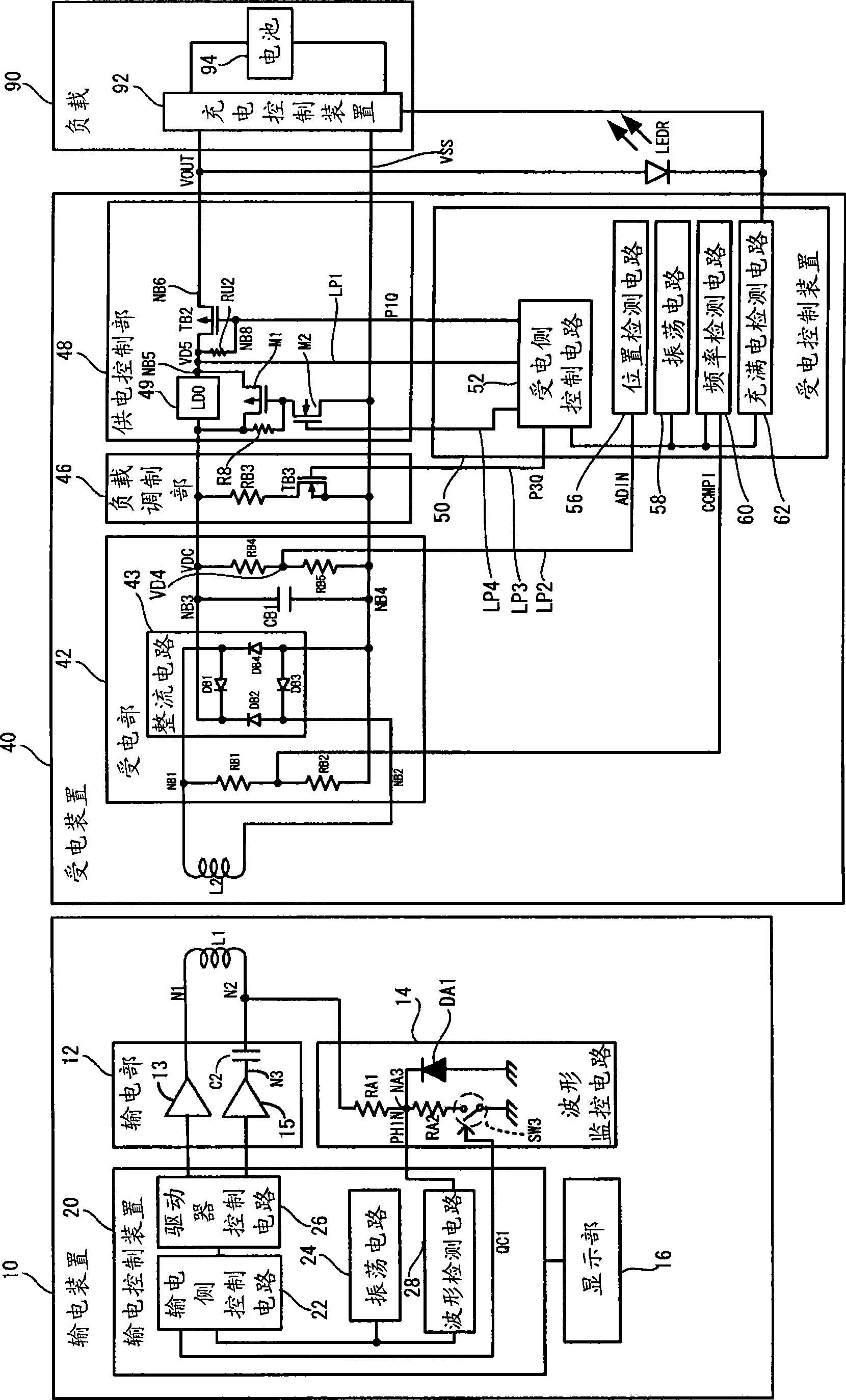 Power transmission control device, non-contact power transmission system, power transmitting device, electronic instrument, and waveform monitor circuit