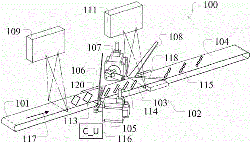 A cutting apparatus and a method for cutting food products into smaller food products